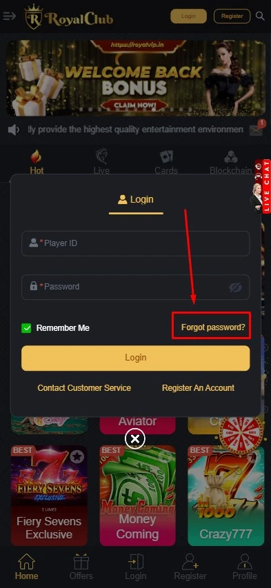 Forgot Pass 1