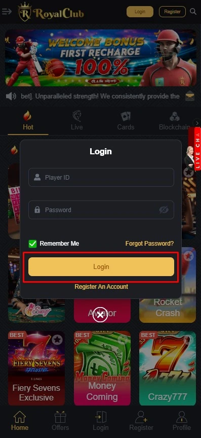 RoyalWin Login